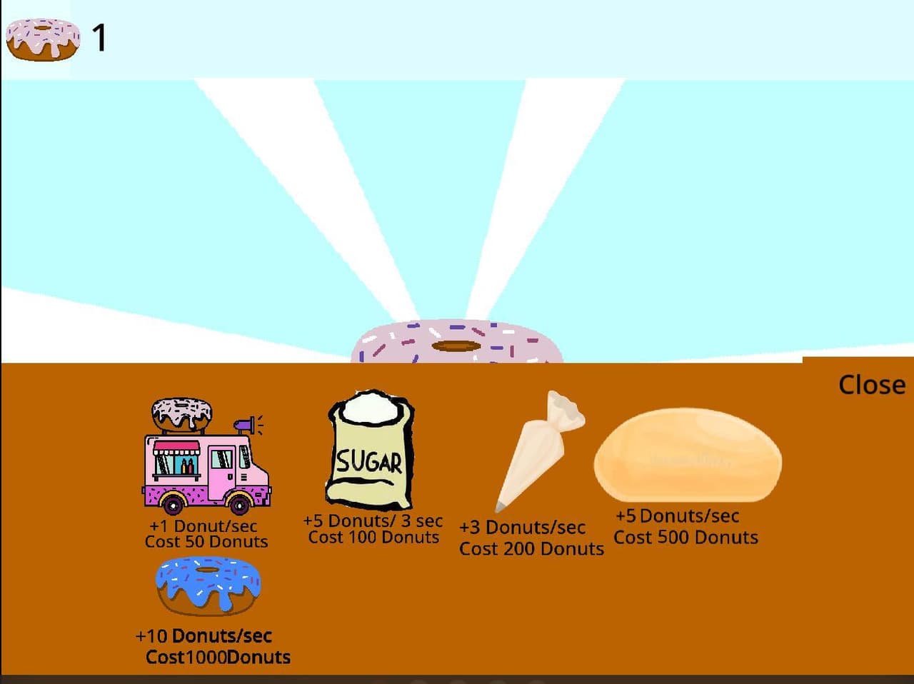Donut Clicker (WyattGameDev)