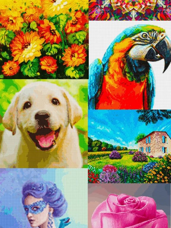 Cross stitch: Color by Letter