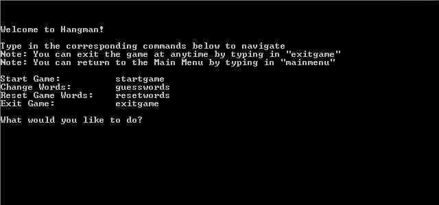 Hangman (Windows Console Build)