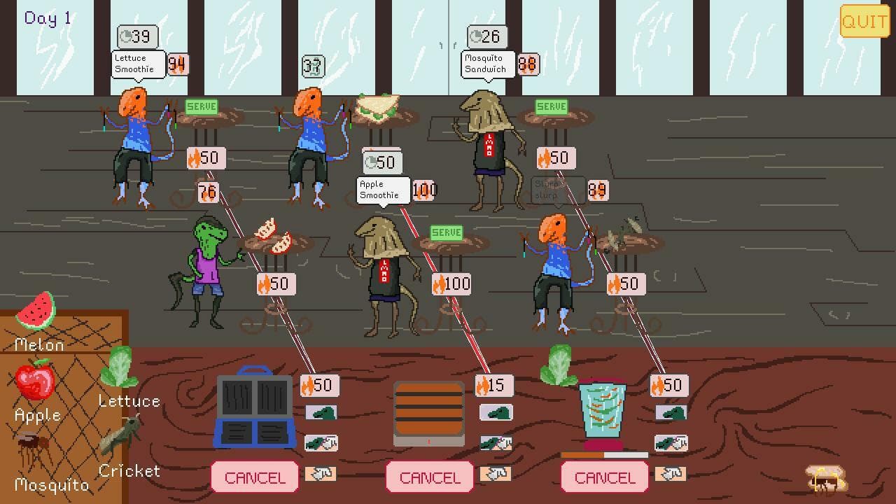 Vibin Lizard Snack Bar - GMTKJam 2021 screenshot 3