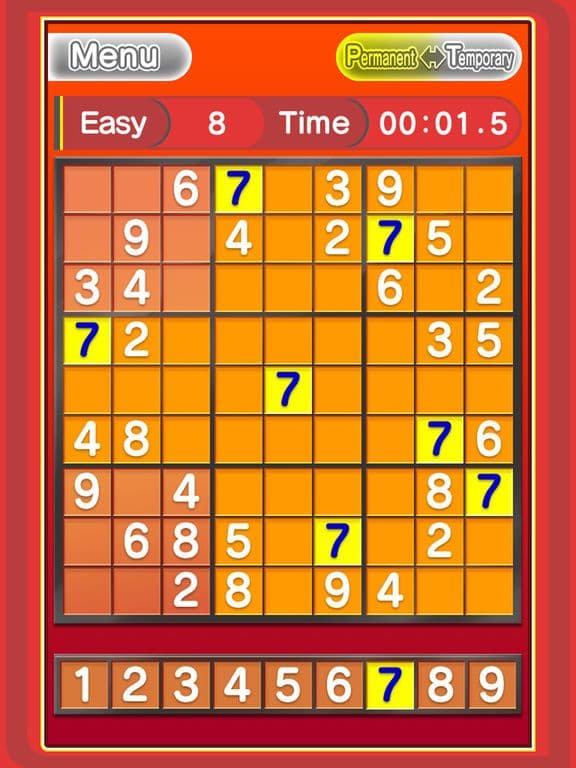 Basic NumberPlace Red screenshot 6