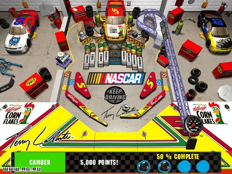 3-D Ultra NASCAR Pinball