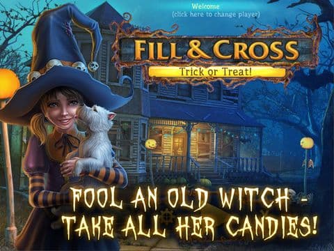 Fill and Cross. Trick or Treat! Free screenshot 2