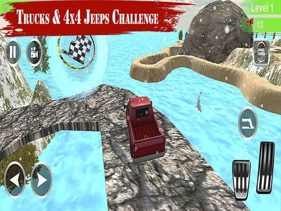 Dangerous 4x4 Mountain Drive: Snow Way Tracks screenshot 4