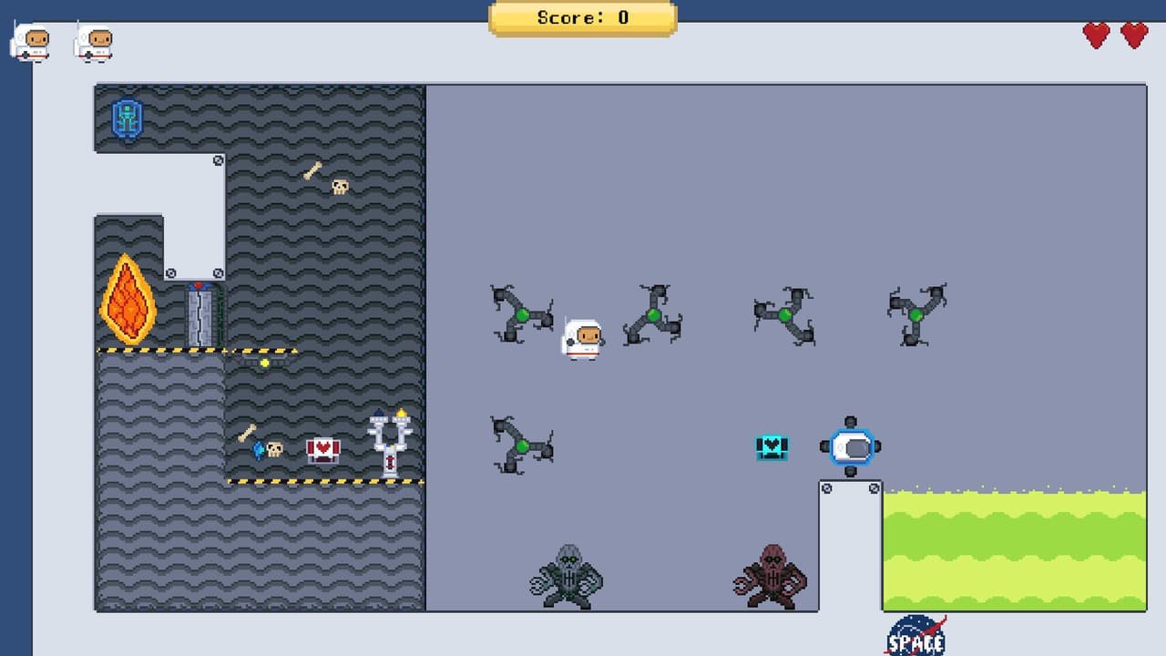 2D Platformer - Super Space-Stronaut screenshot 2