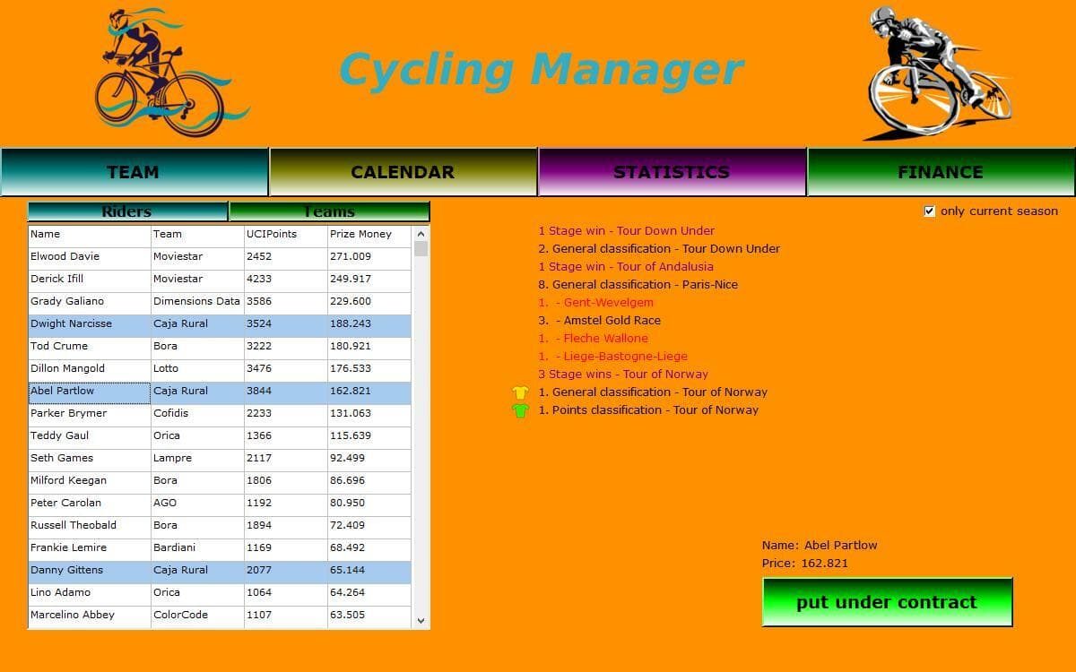 Cycling Manager (itch)