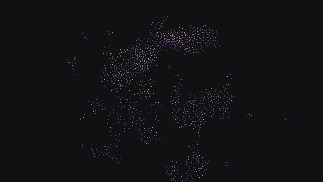 Flocking simulation