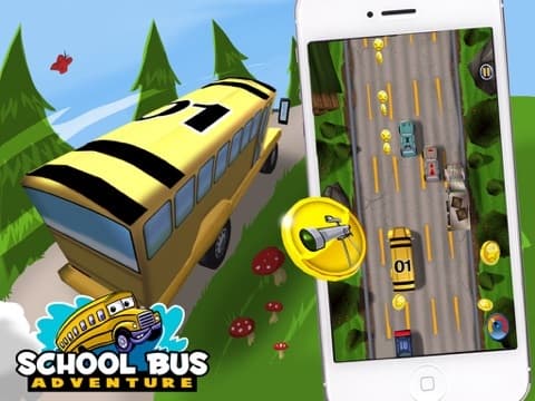 School Bus Adventure - Field Trip is a Fun 3D Driving Cartoon Game for Boys and Girls with simple Drag Control, where you can Explore Towns and Farms with Animals