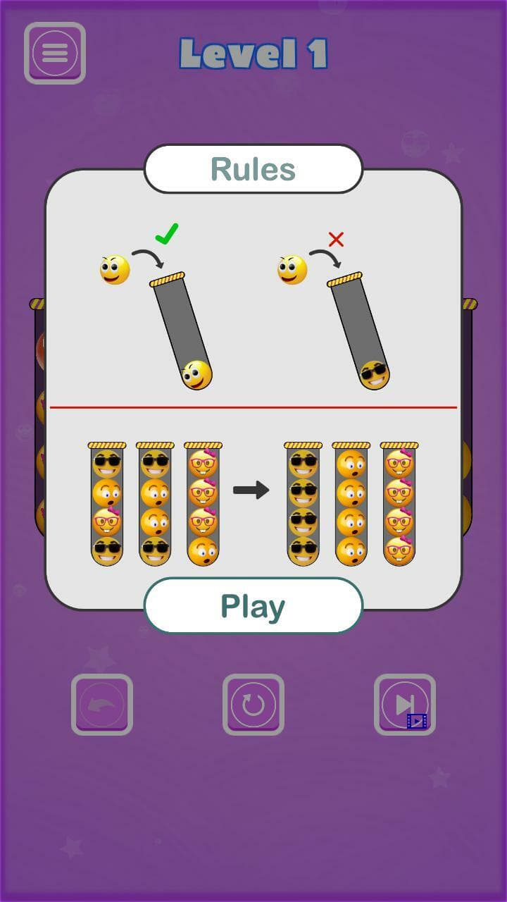 Emoji Sort Puzzle screenshot 2