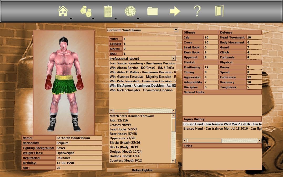 World Boxing Manager (itch) screenshot 5