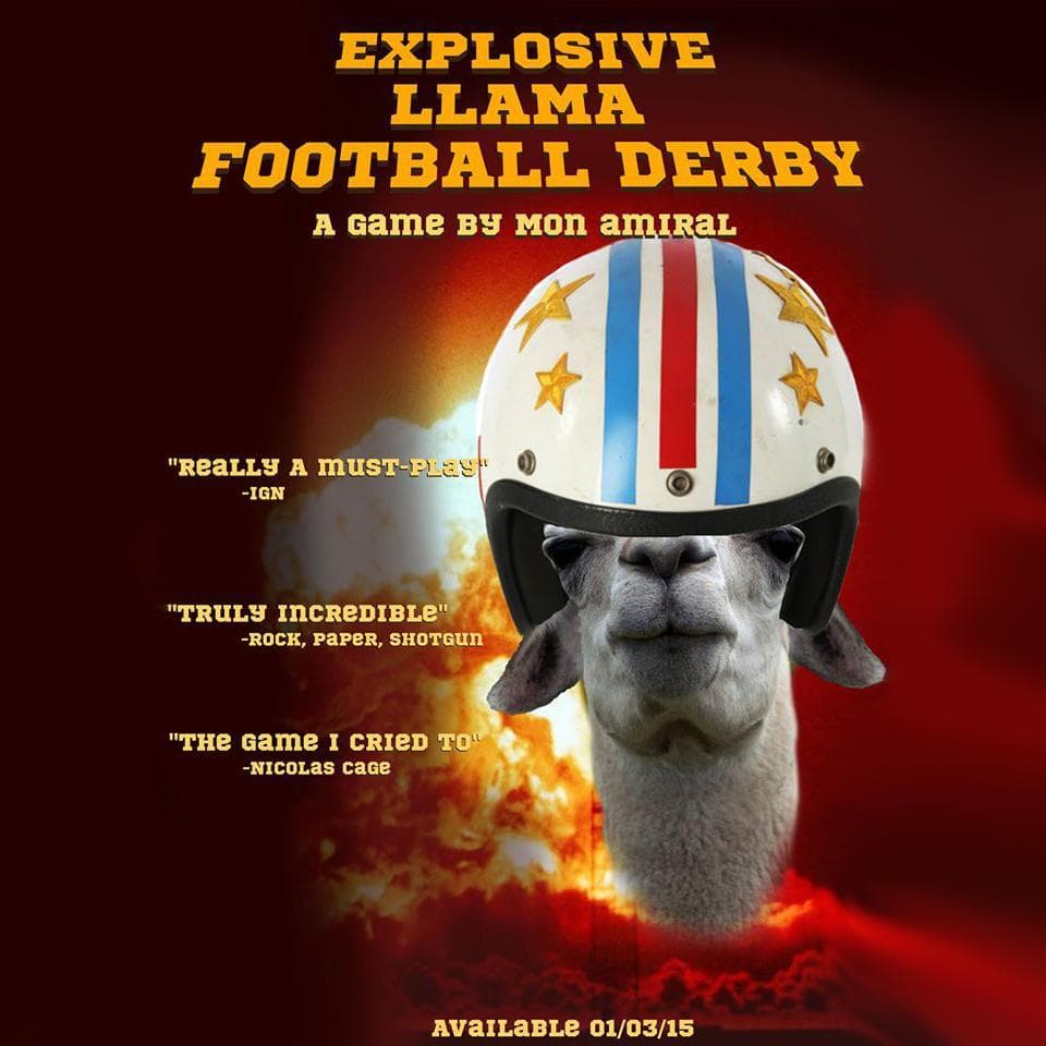 Explosive llama football derby