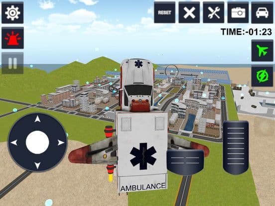 Flying Ambulance 3d Simulator 2016 screenshot 4