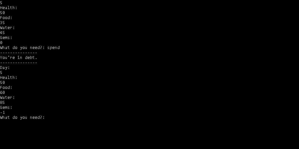 Generic Text Survival Game