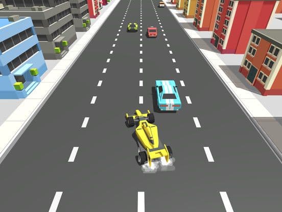 Blocky Cars Traffic Drive GT screenshot 4