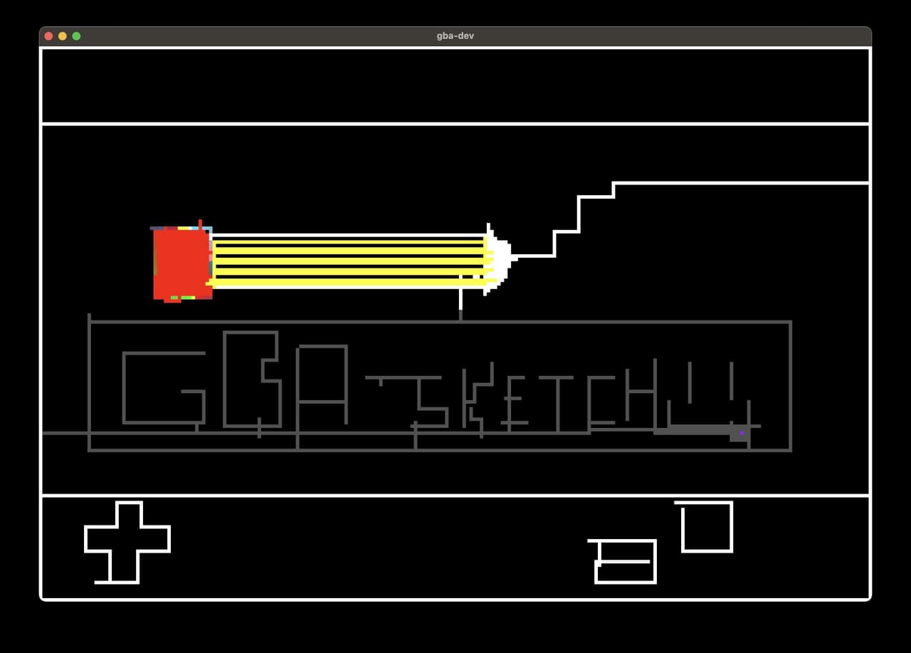 GBA-Sketch - a drawing application for Gameboy Advance