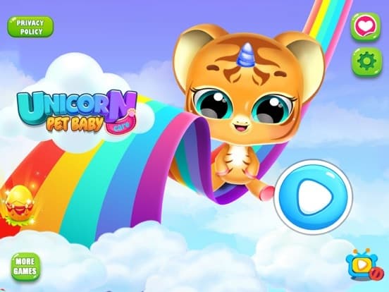 Baby Unicorn Rainbow Pet Care screenshot 2