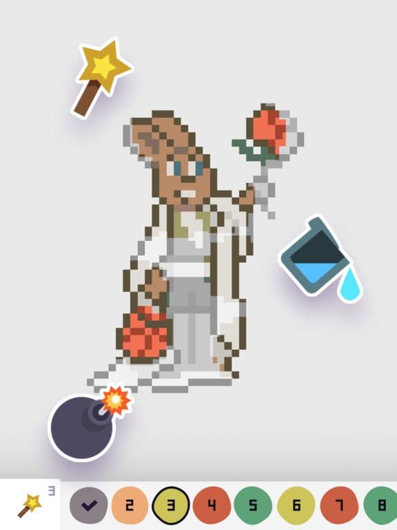 Pixel stories: coloring book
