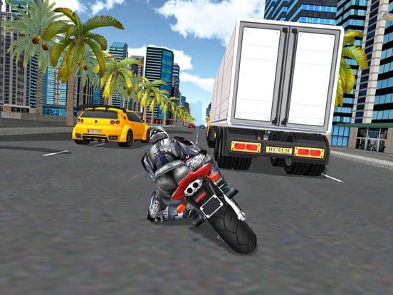 Motorcylce Racing in 3D City screenshot 2