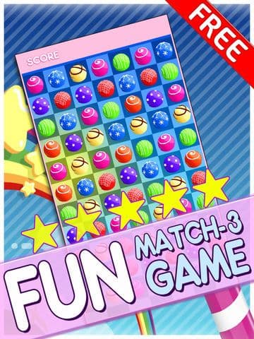 Candy Jewels Mania Puzzle Game - Fun Sugar Rush Match3 For Kids HD FREE screenshot 2