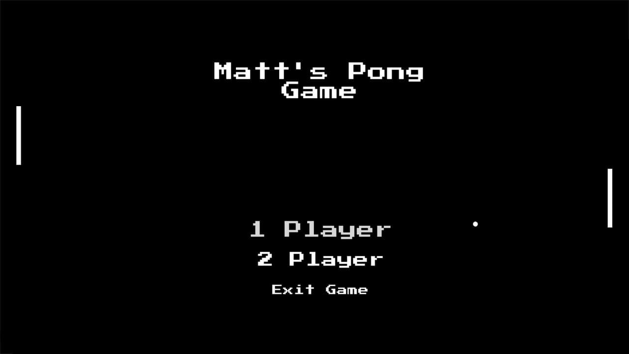My Pong Game (xrseich)