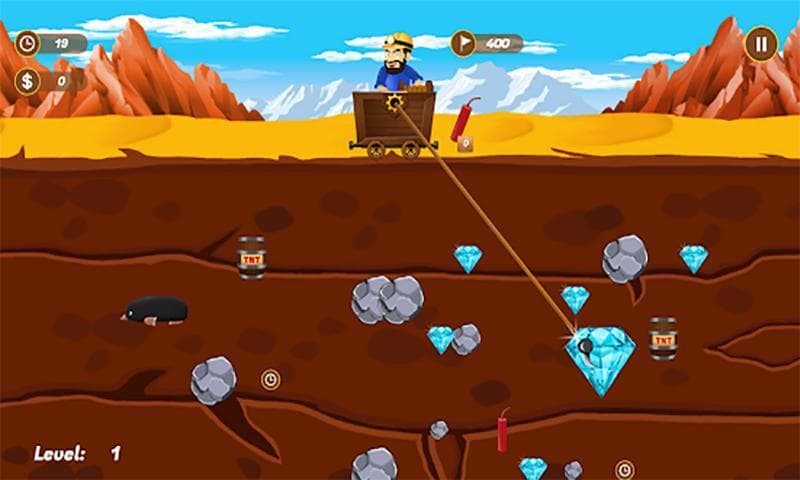 Diamond Miner - Funny Game (lisaweby) screenshot 2