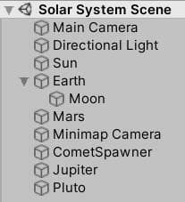 GameDev Specialization - Solar System