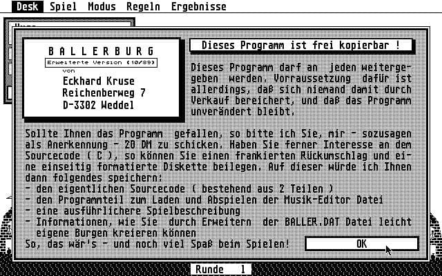 Ballerburg (1987) screenshot 2