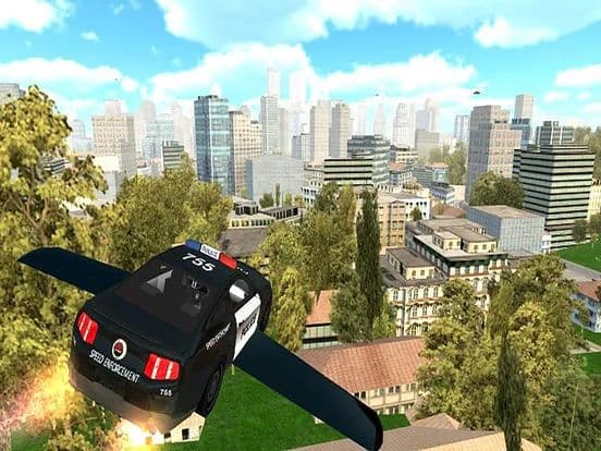 Fly-ing Police Car Sim-ulator 3D screenshot 3