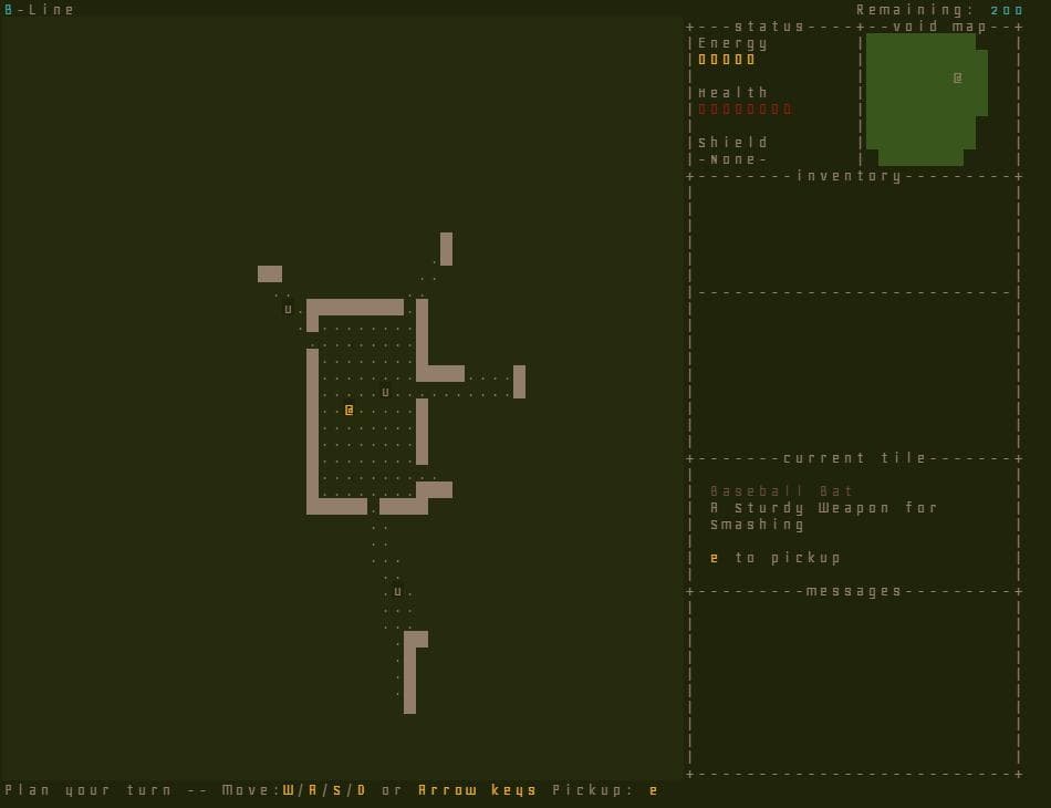 B-Line 7DRL screenshot 2