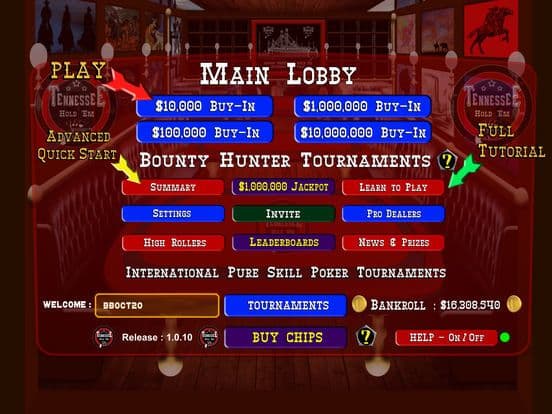 Tennessee Hold Em Tournaments screenshot 3