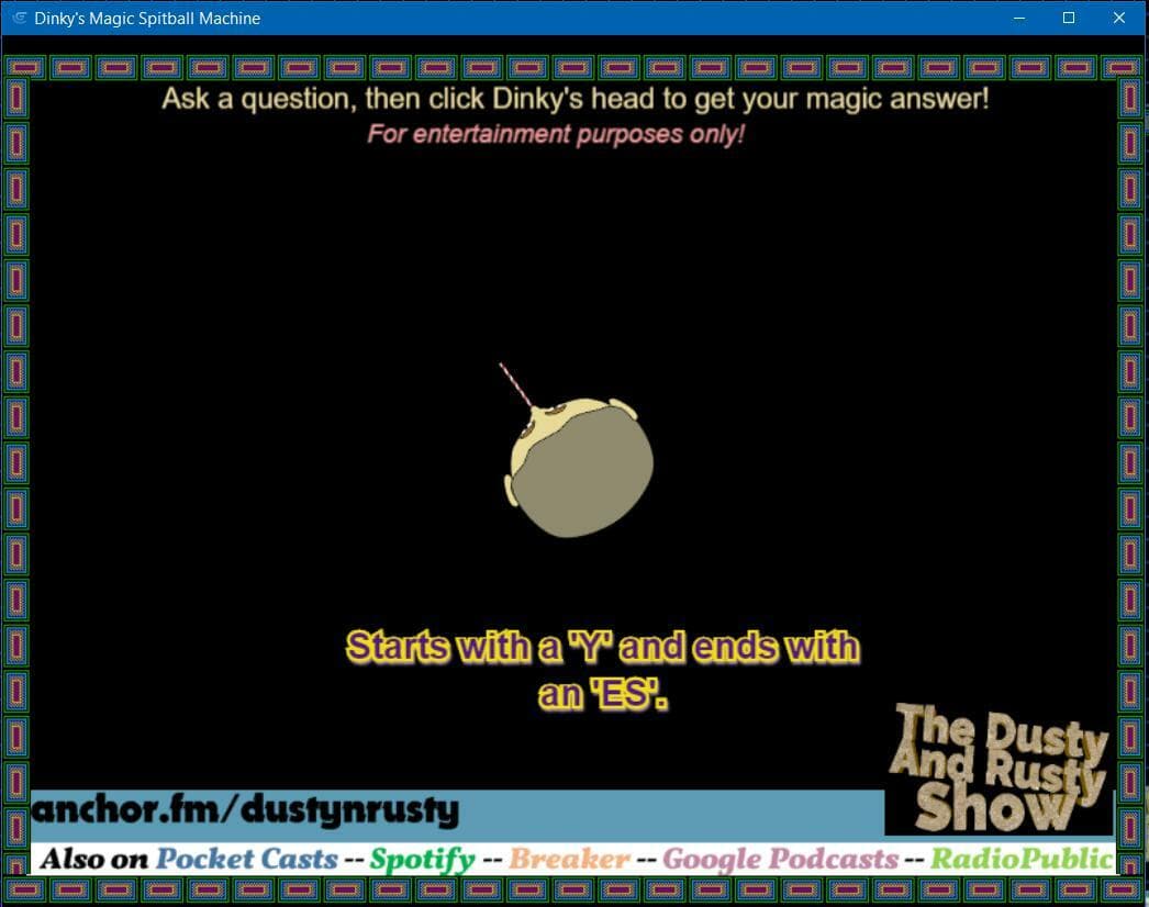 Dinkys Magic Spitball Machine screenshot 2