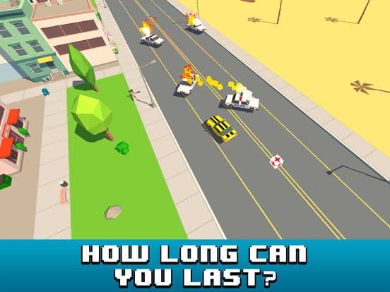 Smashy Car Race 3D: Pixel Cop Chase