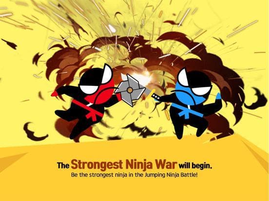 Jumping Ninja Battle-2 Player screenshot 3
