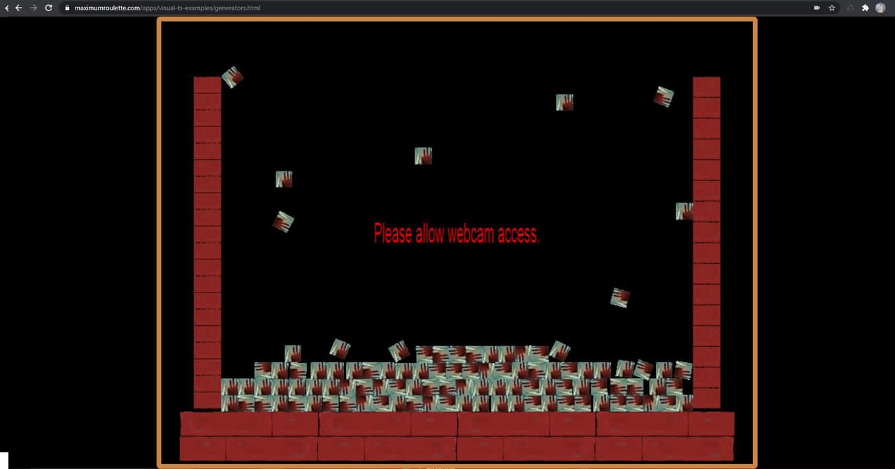 Platformer made in Visual-ts game engine screenshot 2