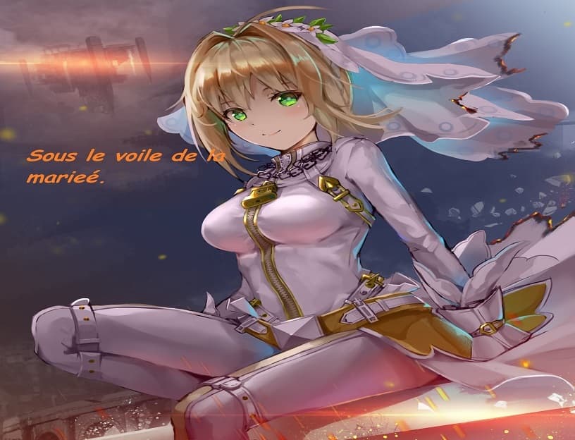 Sous le voile de la mariée