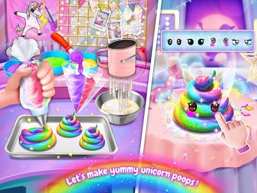 Rainbow Unicorn Poop: Desserts Food Maker screenshot 3