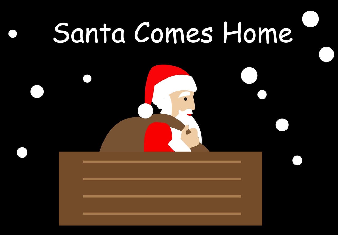 Santa comes home