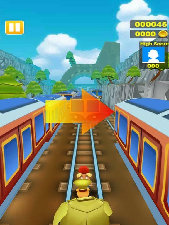 3D Railway Run Surfers Adventure Game screenshot 2