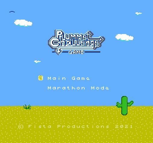 Plummet Challenge Game (NES Homebrew) screenshot 3