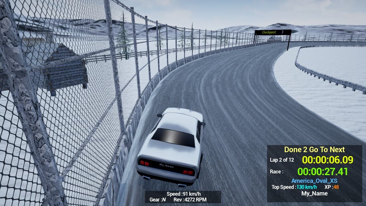 1980s90s Style - Retro Track Car Racer screenshot 6