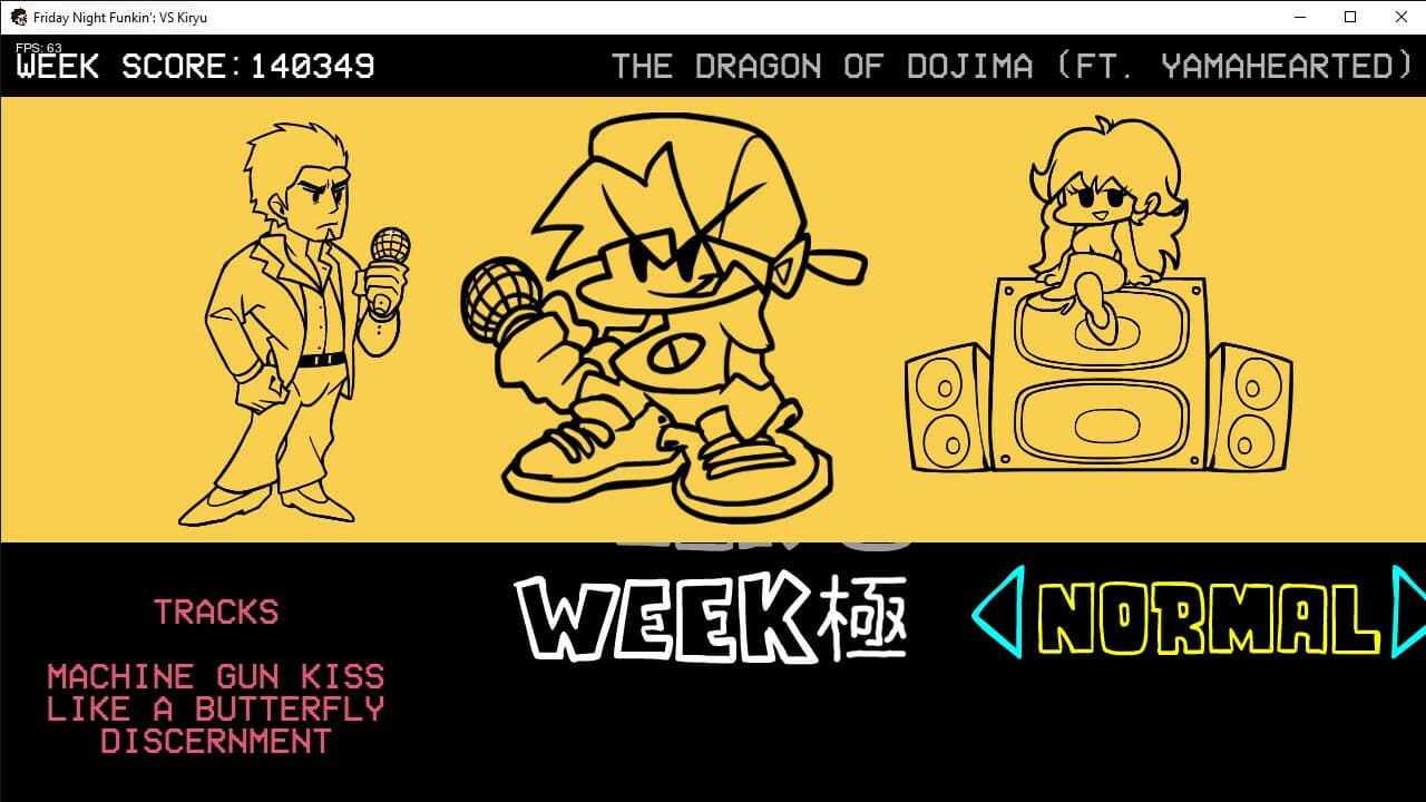 FNF - Vs. Kiryu Full Week screenshot 4