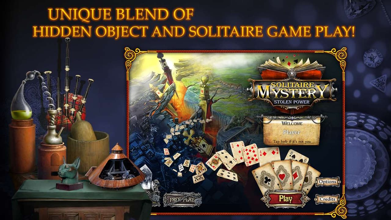 Solitaire Mystery: Stolen Power screenshot 2