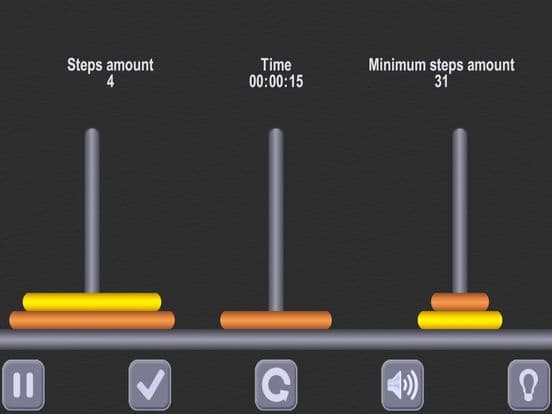 The Tower of Hanoi Math puzzle screenshot 3