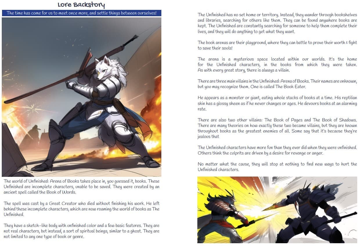Unfinished: Book and Card Dueling Game screenshot 3