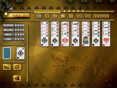 ACC Solitaire [ Golf ] HD Free - Classic Card Game for iPad & iPhone screenshot 2