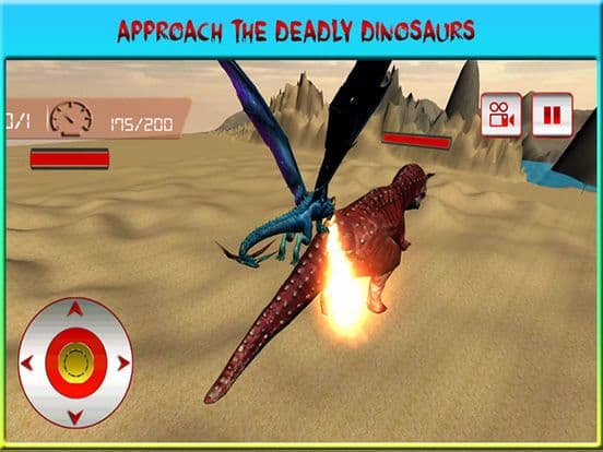Flying Dragon Warrior Attack – Monster vs Dinosaur Fighting Simulator screenshot 4