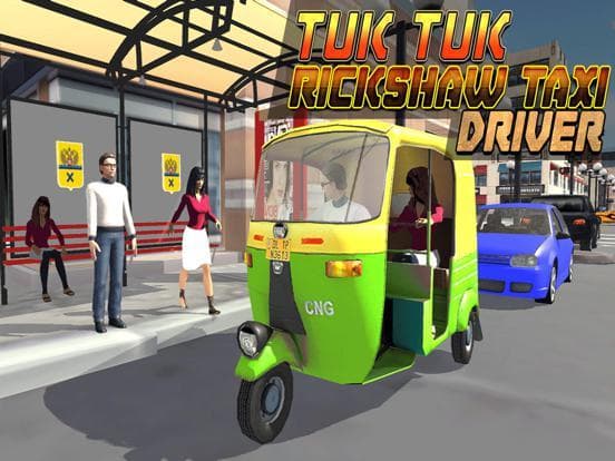 Tuk Tuk Auto Rickshaw Taxi Driver 3D Simulator: Crazy Driving in City Rush screenshot 5
