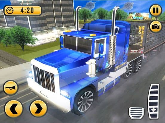 Zoo Animals Transporter Truck parking Simulator 3D screenshot 4