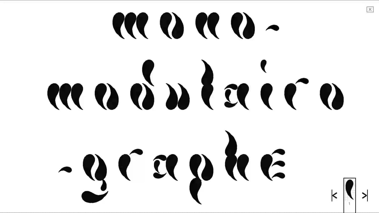 Monomodulairographe