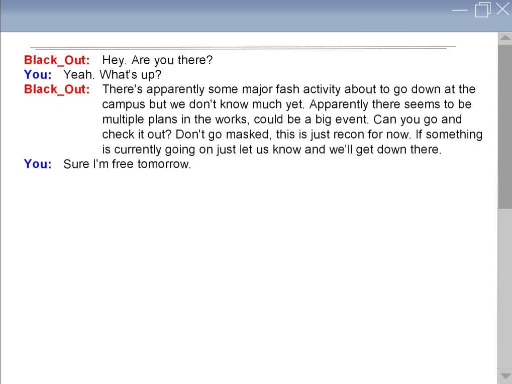 Tactics: a Visual Novel